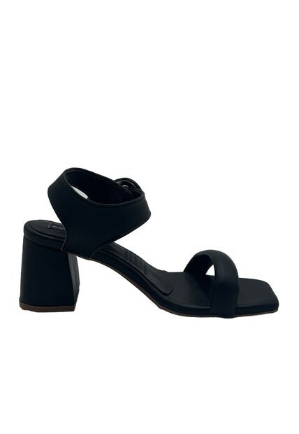 Sandalia Tacón Geneve Negro Mercedes Campuzano