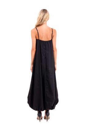 Vestido Largo Amalfi Negro Mercedes Campuzano