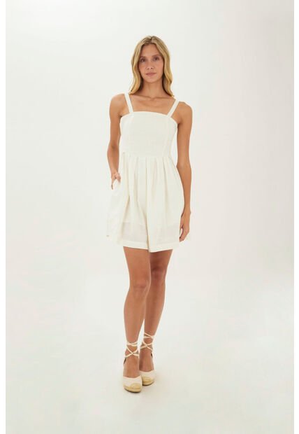 Vestido Corto Serene Marfil Mercedes Campuzano