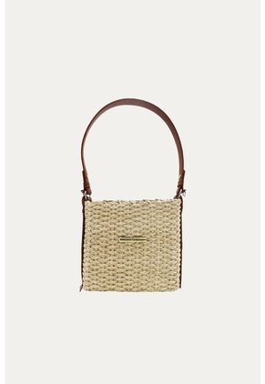Cartera Basket Beige Mercedes Campuzano