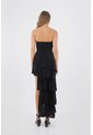 Vestido Largo Brooke Negro Mercedes Campuzano de Mercedes Campuzano