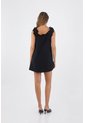 Vestido Corto Deena Negro Mercedes Campuzano de Mercedes Campuzano