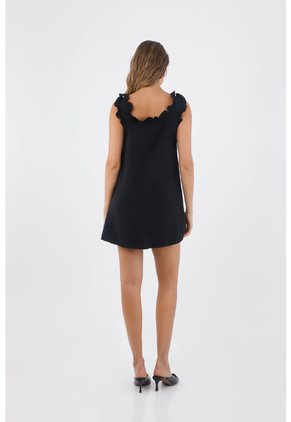 Vestido Corto Deena Negro Mercedes Campuzano