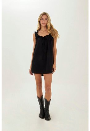 Vestido Corto Deena Negro Mercedes Campuzano