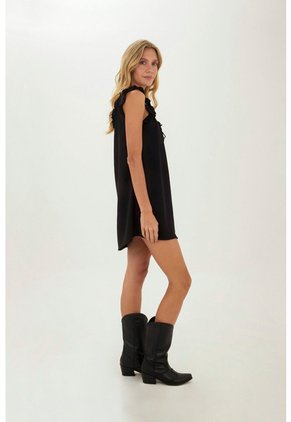 Vestido Corto Deena Negro Mercedes Campuzano