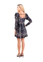 Vestido Corto Sailing Palmeras Negro Mercedes Campuzano de Mercedes Campuzano