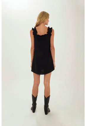 Vestido Corto Deena Negro Mercedes Campuzano