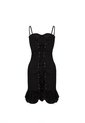 Vestido Corto  Angelie Negro Mercedes Campuzano de Mercedes Campuzano