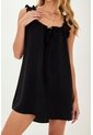 Vestido Corto Deena Negro Mercedes Campuzano de Mercedes Campuzano