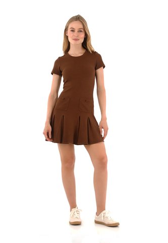Vestido Corto Amelie Cafe Mercedes Campuzano Mercedes Campuzano