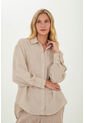 Camisa Carly Beige Mercedes Campuzano de Mercedes Campuzano