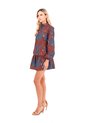 Vestido Corto Cayena Palmeras Terracota Mercedes Campuzano de Mercedes Campuzano