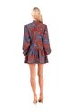 Vestido Corto Cayena Palmeras Terracota Mercedes Campuzano de Mercedes Campuzano