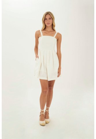 Vestido Corto Serene Marfil Mercedes Campuzano Mercedes Campuzano