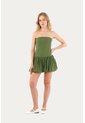 Vestido Corto Freya Verde Mercedes Campuzano de Mercedes Campuzano