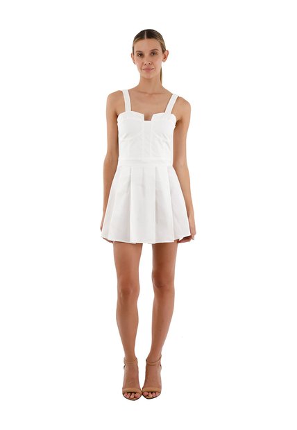 Vestido Corto Dannia Marfil Mercedes Campuzano