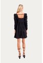Vestido Corto Ocean Negro Mercedes Campuzano de Mercedes Campuzano