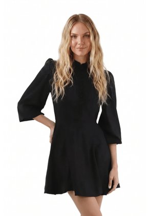 Vestido Corto Juliette Negro Mercedes Campuzano
