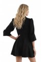 Vestido Corto Juliette Negro Mercedes Campuzano de Mercedes Campuzano