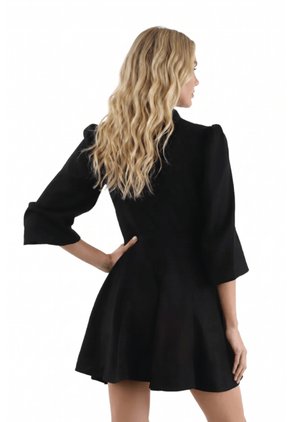 Vestido Corto Juliette Negro Mercedes Campuzano