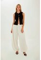 Pantalon Astra Marfil Mercedes Campuzano de Mercedes Campuzano