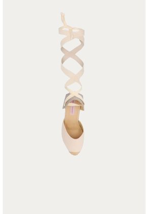 Spadrilla Plataforma Kiri Beige Mercedes Campuzano