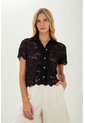 Camisa Steph Negro Mercedes Campuzano de Mercedes Campuzano