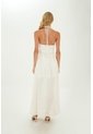 Vestido Largo Regine Beige Mercedes Campuzano de Mercedes Campuzano