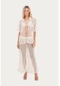 Pantalon Zaina Beige Mercedes Campuzano de Mercedes Campuzano