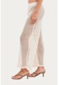 Pantalon Zaina Beige Mercedes Campuzano de Mercedes Campuzano