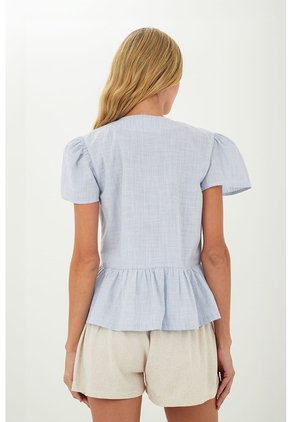 Camisa Sarah Azul Mercedes Campuzano