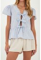 Camisa Sarah Azul Mercedes Campuzano de Mercedes Campuzano