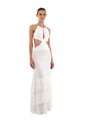 Vestido Largo Rue Marfil Mercedes Campuzano de Mercedes Campuzano