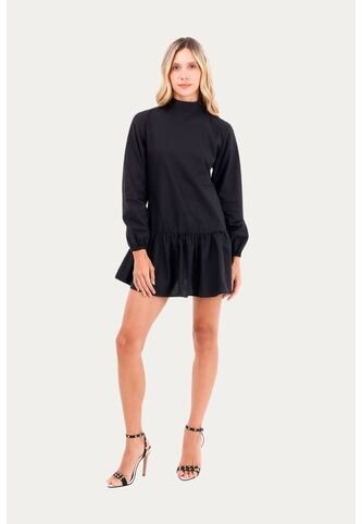 Vestido Corto Palace Negro Mercedes Campuzano Mercedes Campuzano