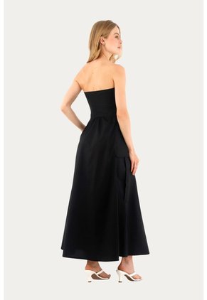 Vestido Largo Glens Negro Mercedes Campuzano