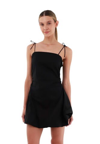 Vestido Corto Britt Negro Mercedes Campuzano Mercedes Campuzano