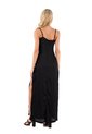 Vestido Largo Rosae Negro Mercedes Campuzano de Mercedes Campuzano