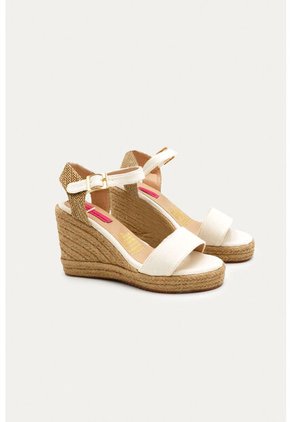 Spadrilla Plataforma Hellene Beige Mercedes Campuzano