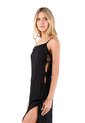 Vestido Largo Rosae Negro Mercedes Campuzano de Mercedes Campuzano