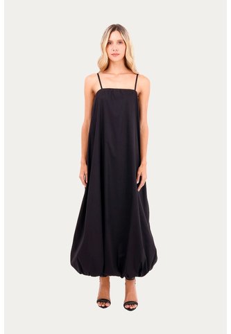 Vestido Largo Amalfi Negro Mercedes Campuzano Mercedes Campuzano