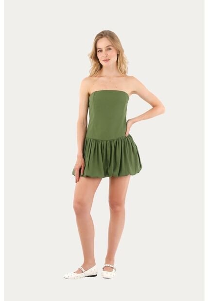 Vestido Corto Freya Verde Mercedes Campuzano