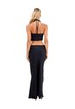 Vestido Largo Celestia Negro Mercedes Campuzano de Mercedes Campuzano