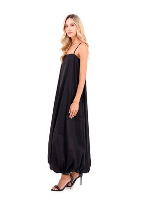 Vestido Largo Amalfi Negro Mercedes Campuzano