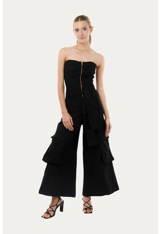 Enterizo Largo Tere Negro Mercedes Campuzano Mercedes Campuzano