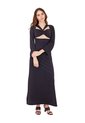 Vestido Largo Sienna Negro Mercedes Campuzano de Mercedes Campuzano