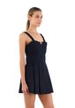 Vestido Corto Dannia Azul Oscuro Mercedes Campuzano de Mercedes Campuzano
