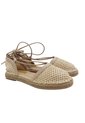 Spadrilla Plana Gabi Beige Mercedes Campuzano de Mercedes Campuzano