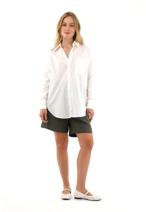 Camisa Boyfriend Haven Marfil Mercedes Campuzano
