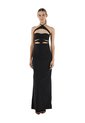 Vestido Largo Amara Negro Mercedes Campuzano de Mercedes Campuzano