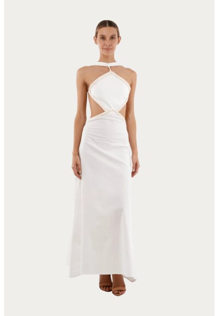 Vestido Largo Lorde Marfil Mercedes Campuzano